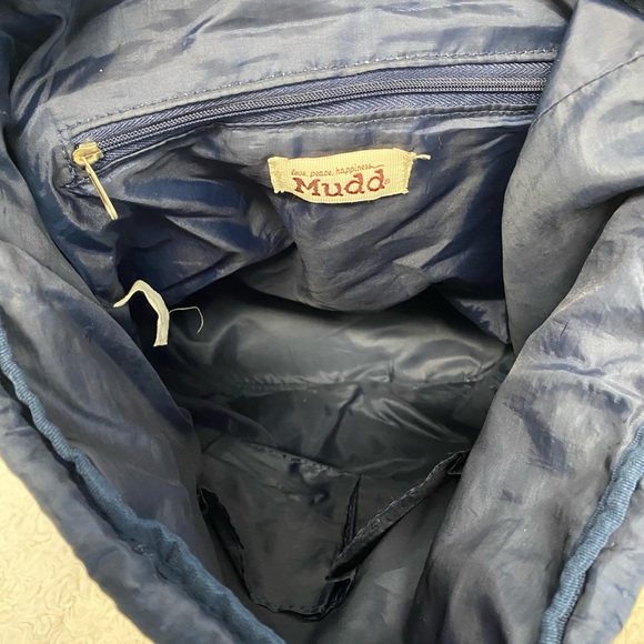 Mudd Tribal school bag Table and Tower Aztec Navy Pink Brown - Picture 8 of 8